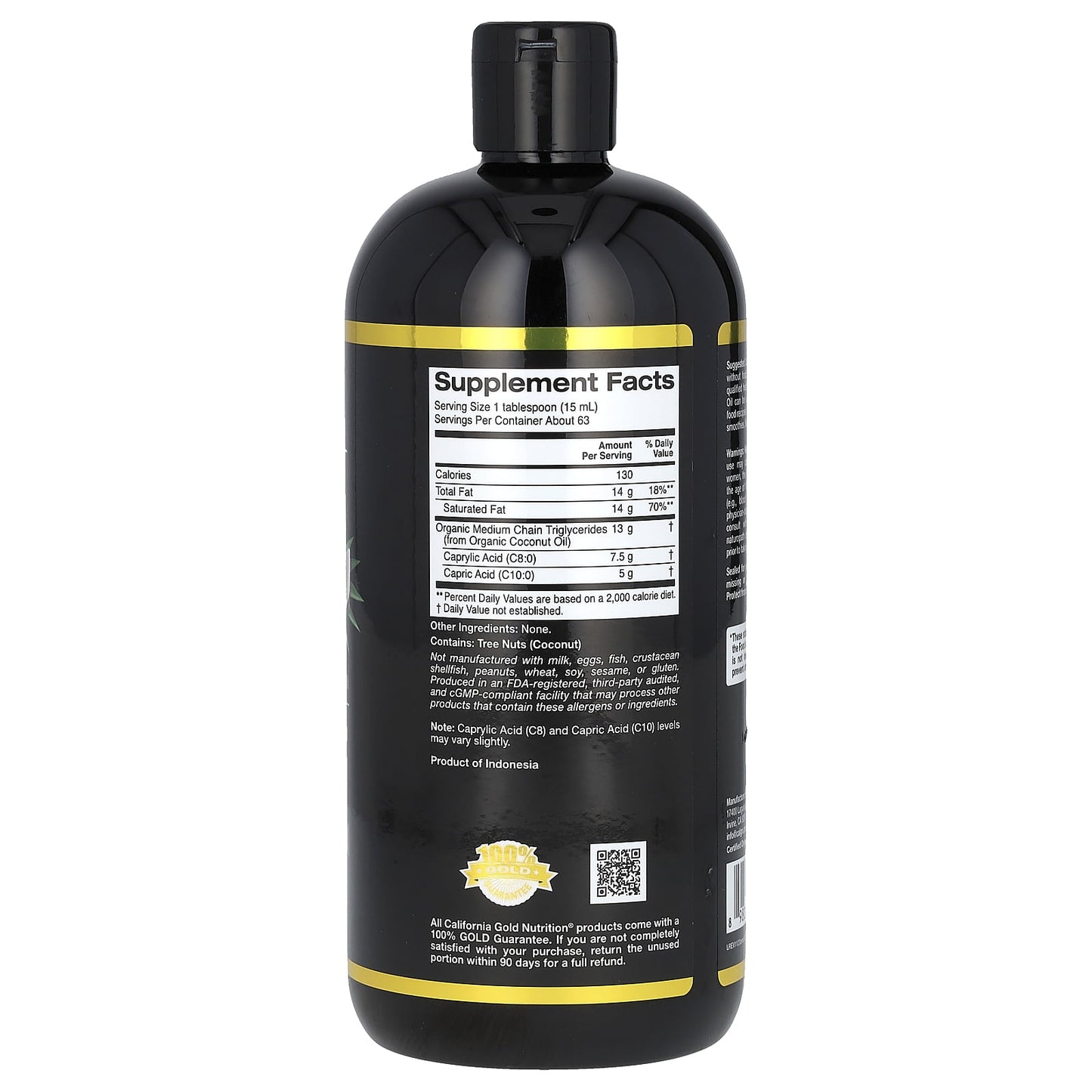 California Gold Nutrition Sport, Organic MCT Oil, 32 fl oz (946 ml)