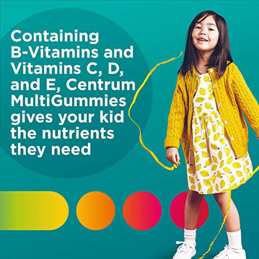 Centrum Kids Multivitamin Gummies, Tropical Punch Flavor Made with Natural Flavors, 150 Count, 150 Day Supply