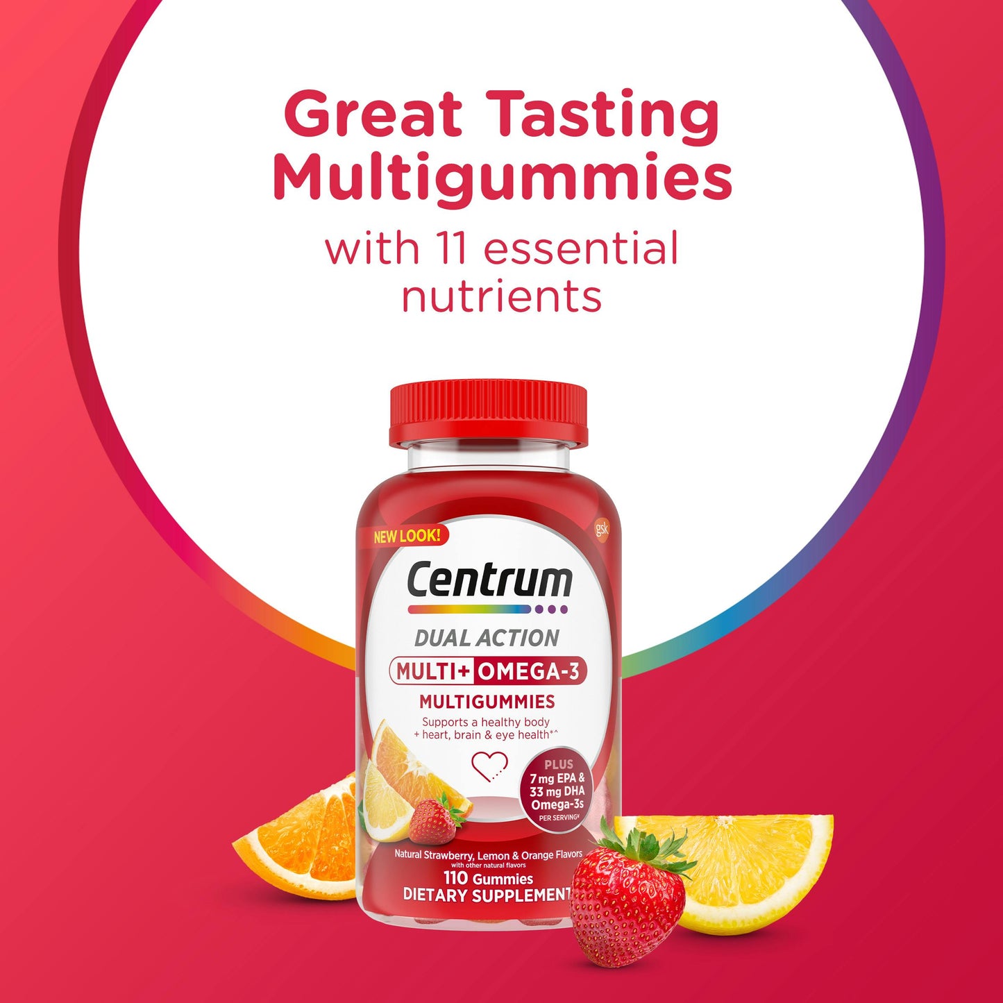Centrum MultiGummies Multi + Omega-3 Fatty Acids