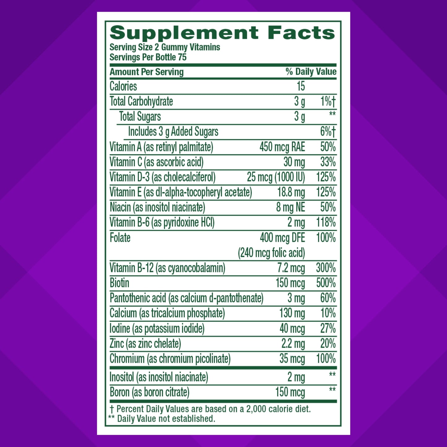 vitafusion Womens Multivitamin Gummies, Daily Vitamins for Women, Berry Flavored, 150 Count