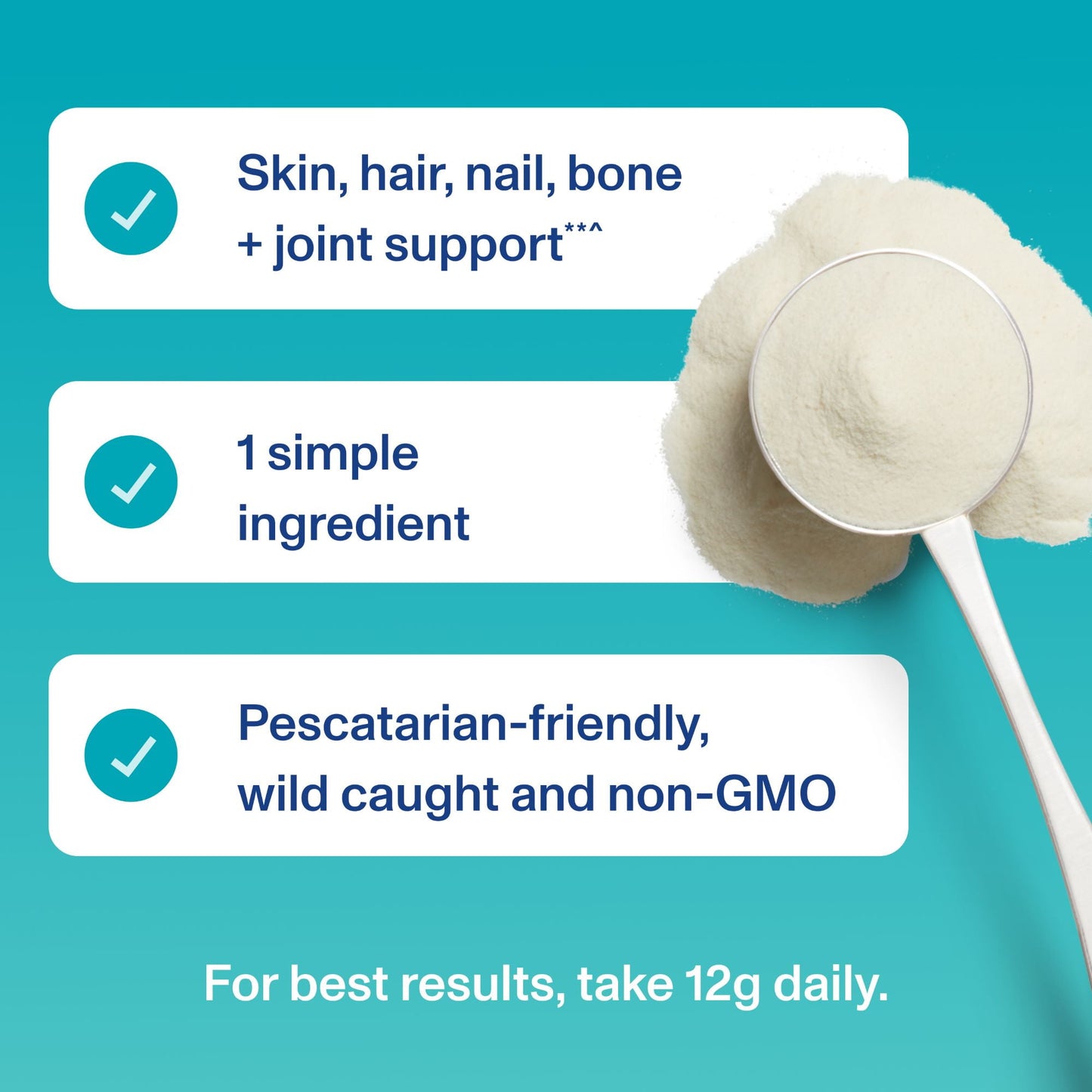 Vital Proteins Marine Collagen Peptides for Joint, Hair, Skin, and Nails Support Supplement Powder, 7.8 oz