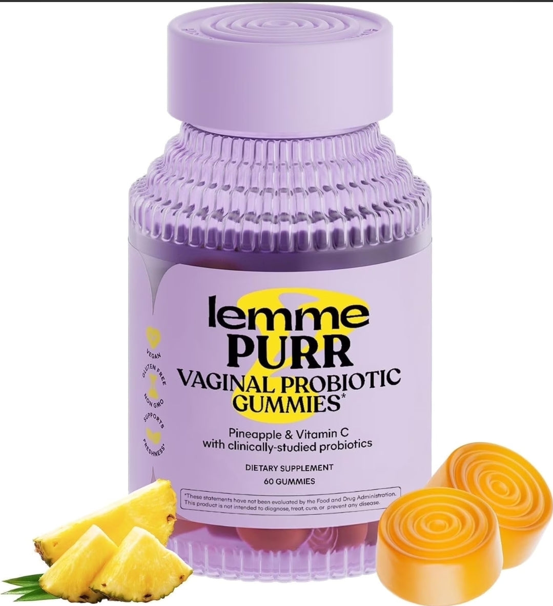 Lemme Purr Vaginal Probiotics for Women 60 gummies