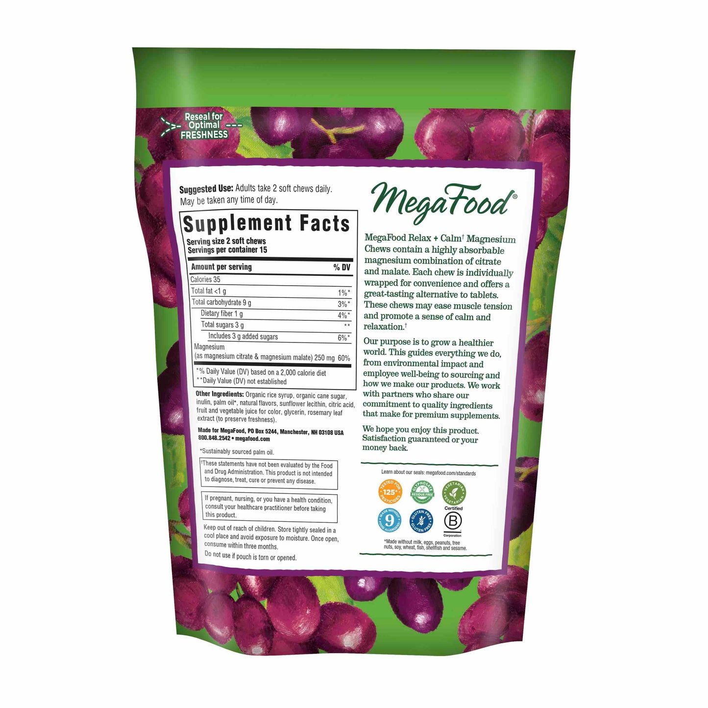 Relax Plus Calm Magnesium Soft Chews