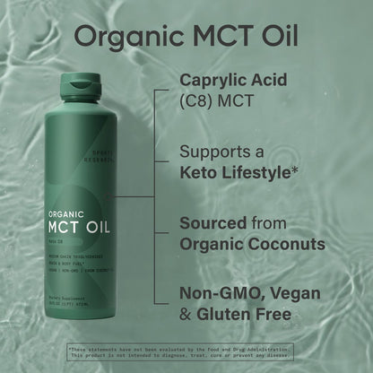 Sports Research Mct C8 Oil Organic - 437 ml