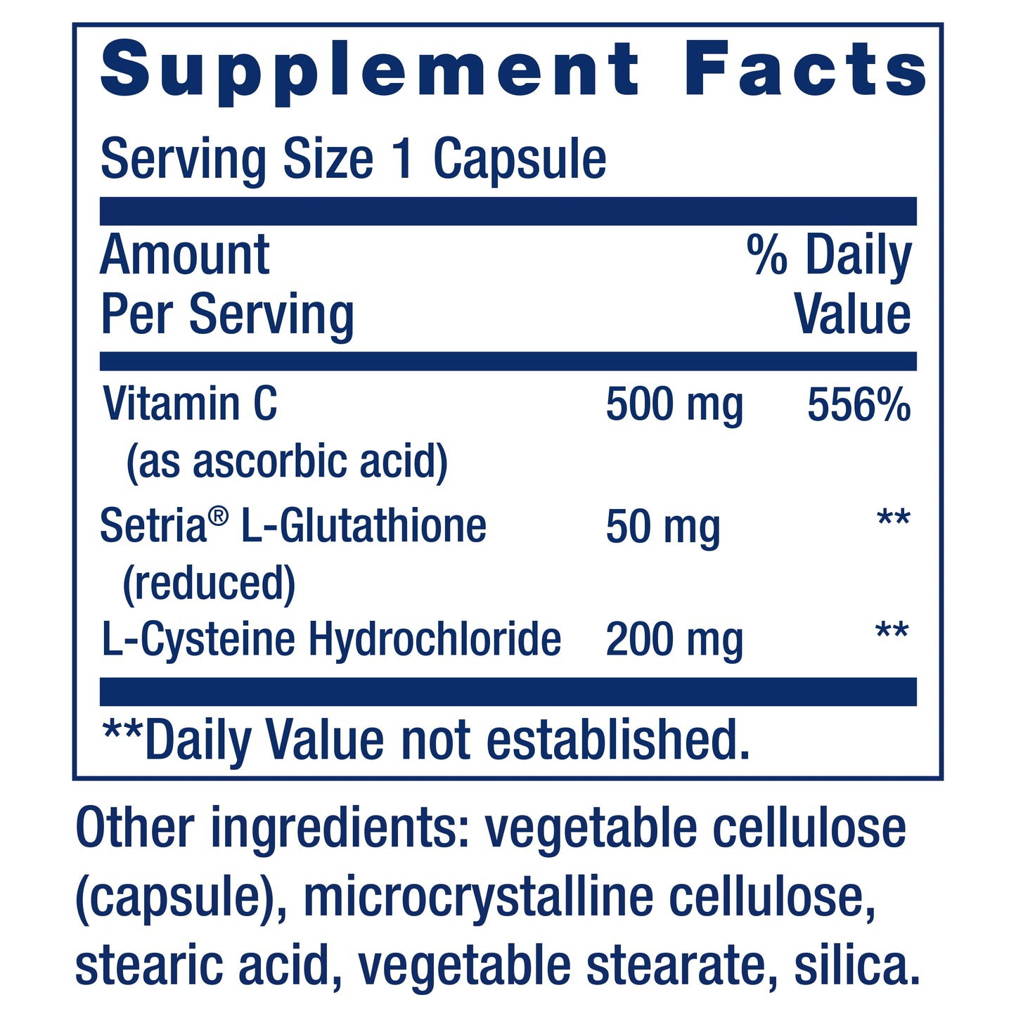 Life Extension Glutathione, Cysteine & C, 500 mg of Vitamin C, Powerful antioxidant Supplement to Support Liver Health, Gluten-Free, Non-GMO, 100 Capsules