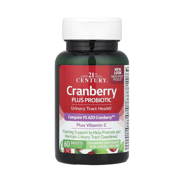 21st Century Cranberry Plus Probiotic 60 Tablets