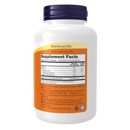 NOW Supplements, Pumpkin Seed Oil 1000 mg with Essential Fatty Acids and Phytosterols, Cold Pressed, 100 Softgels