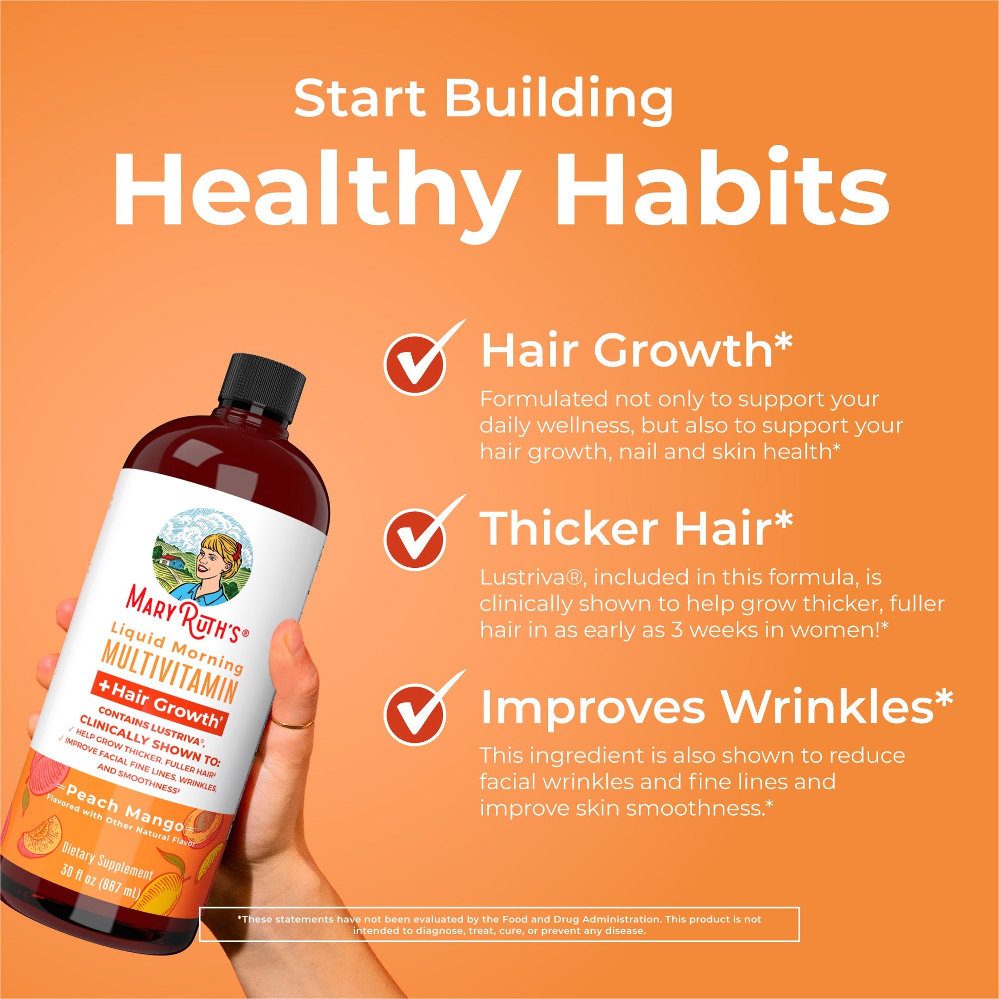 Liquid Morning Multivitamin + Hair Growth