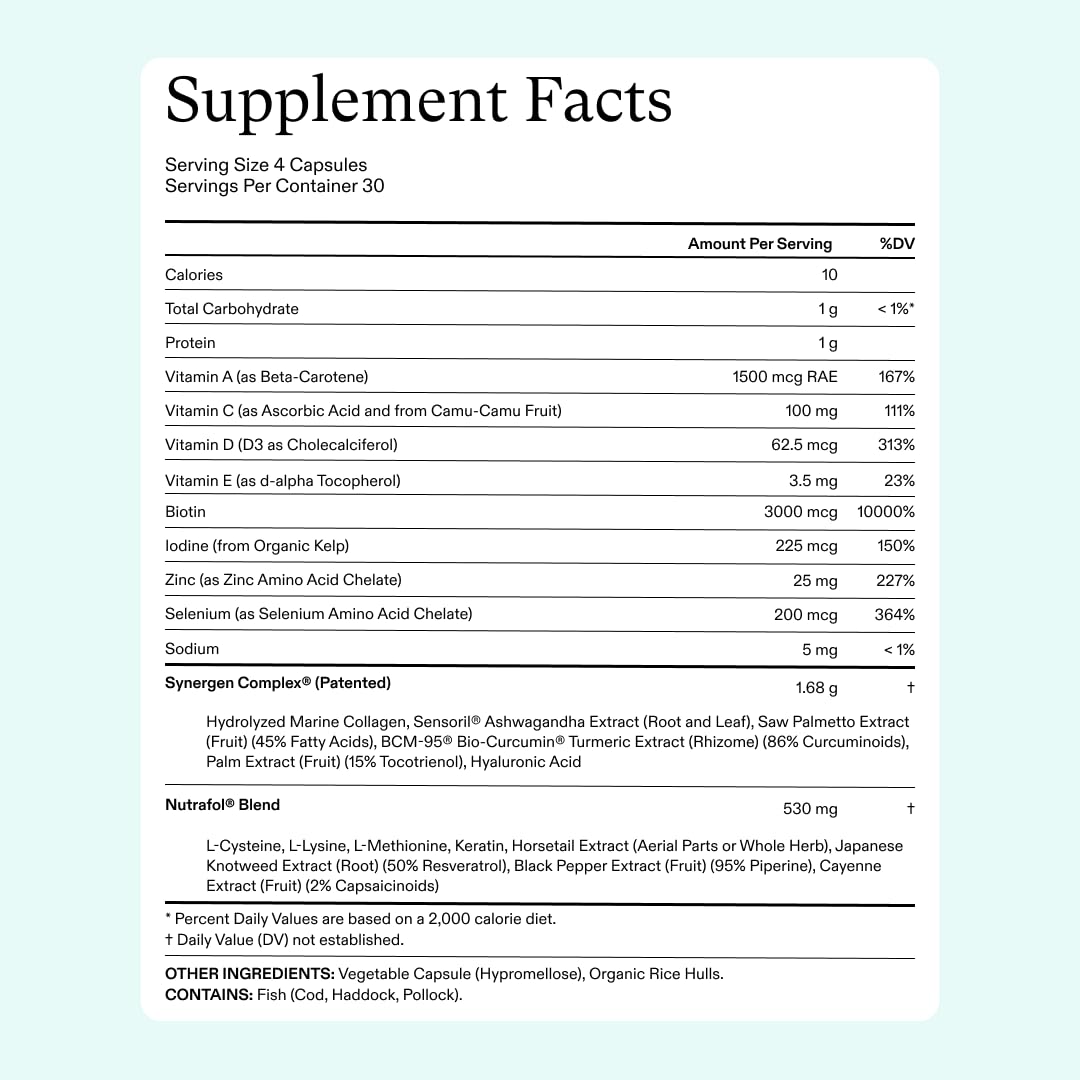 Nutrafol for Women Hair Growth Nutraceutical 120 caps