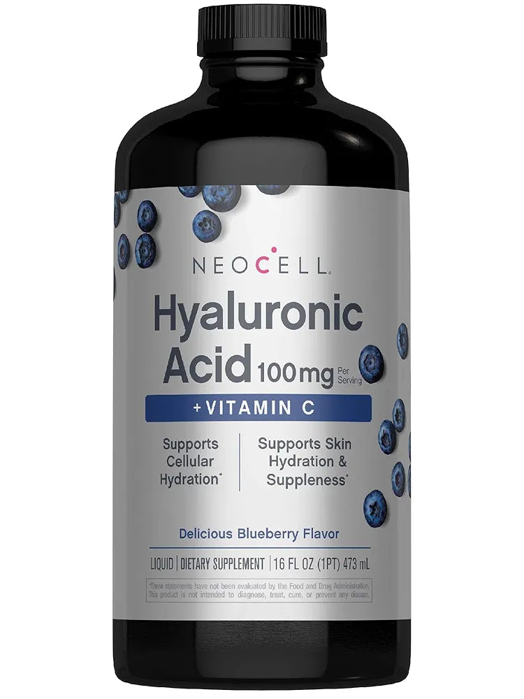 NeoCell Hyaluronic Acid Liquid with Vitamin C, Berry, 16 Fl Oz  - Packaging May Vary