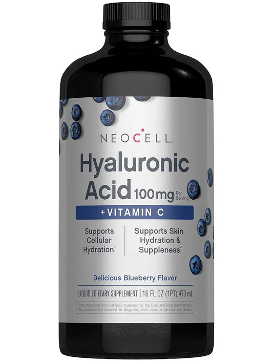 NeoCell Hyaluronic Acid Liquid with Vitamin C, Berry, 16 Fl Oz  - Packaging May Vary