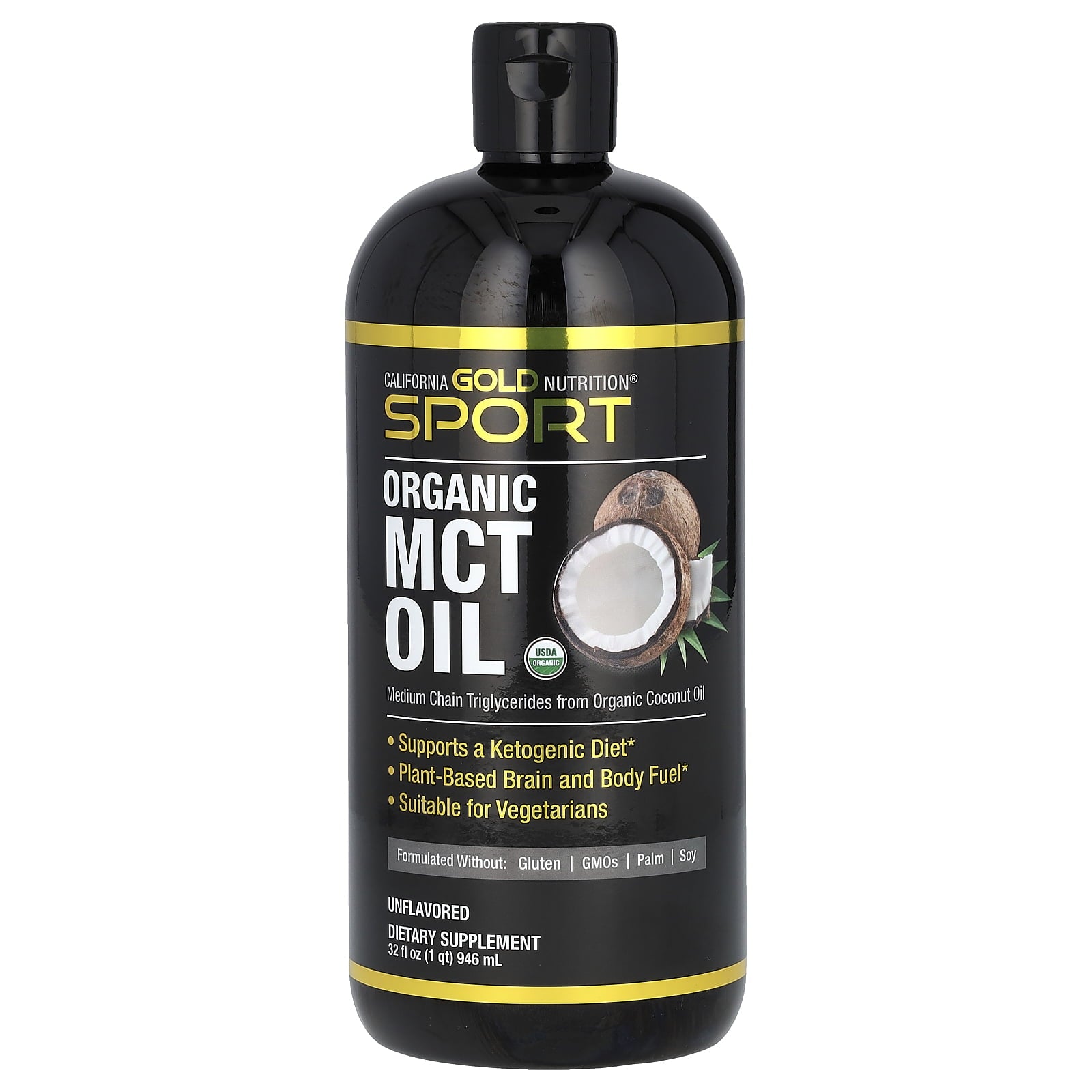 California Gold Nutrition Sport, Organic MCT Oil, 32 fl oz (946 ml)