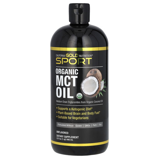 California Gold Nutrition Sport, Organic MCT Oil, 32 fl oz (946 ml)