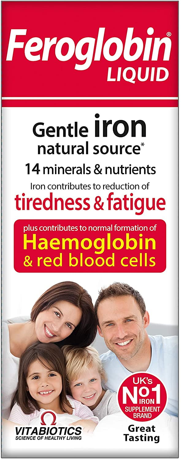 Feroglobin Vitabiotics -B12 Iron Supplement Liquid 200mL