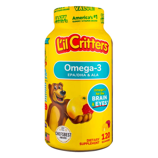 L'il Critters Omega-3 Gummies, 32 Mg, 120 Ct, 6 Pack