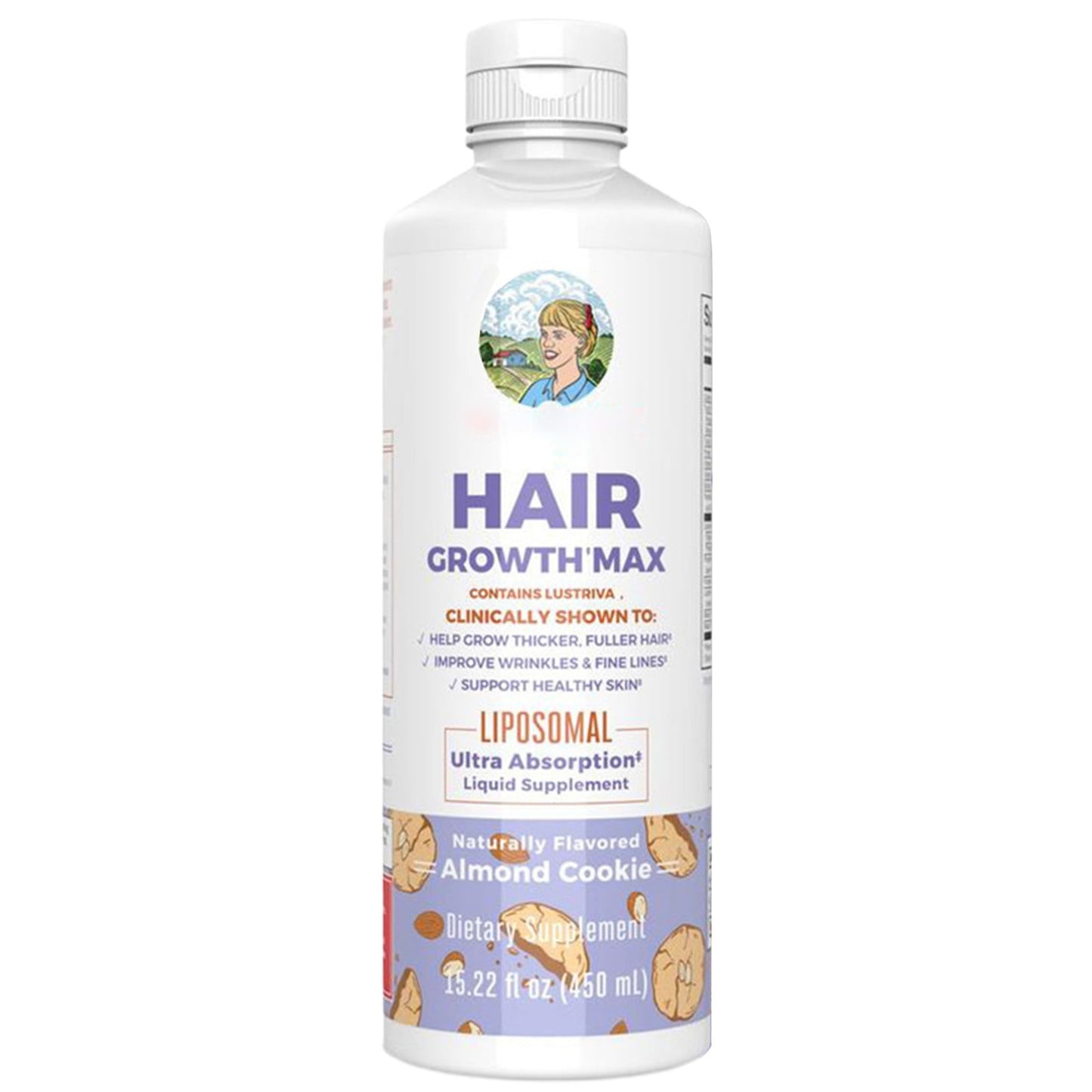 Maryruth's Biotin Hair Growth – 450Ml Max Liposomal Formula With 10,000Mcg Biotin & Pumpkin Seed Oil – Supports Thicker, Fuller Hair & Healthy Scalp