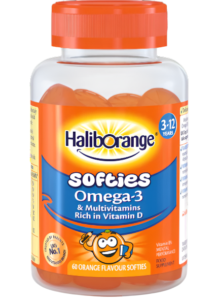 Omega-3 & Multivitamin Softies Orange x60