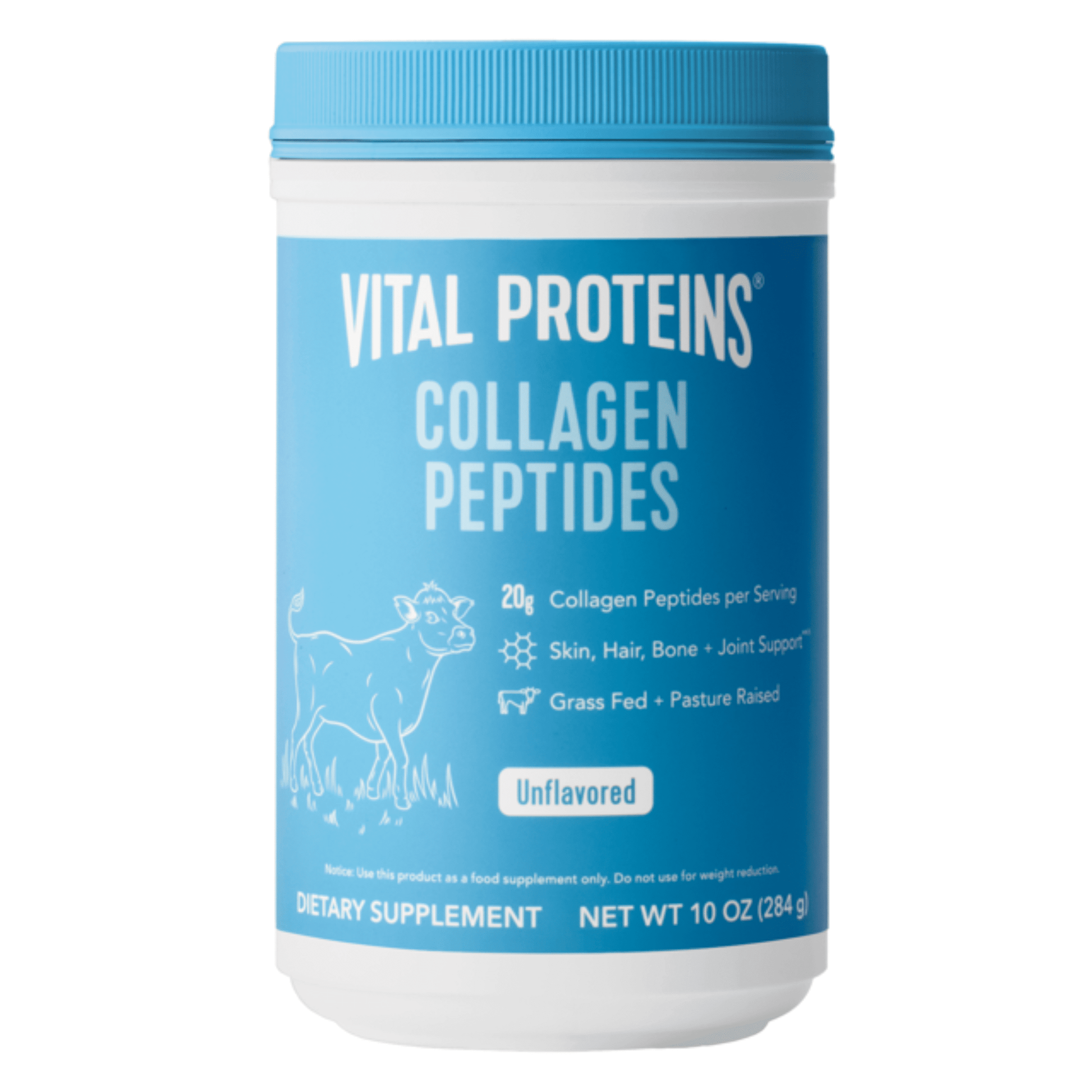 Vital Proteins Collagen Peptides Powder Supplement for Hair, Skin and Nails, Unflavored, 10 oz