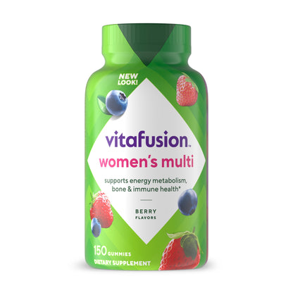 vitafusion Womens Multivitamin Gummies, Daily Vitamins for Women, Berry Flavored, 150 Count