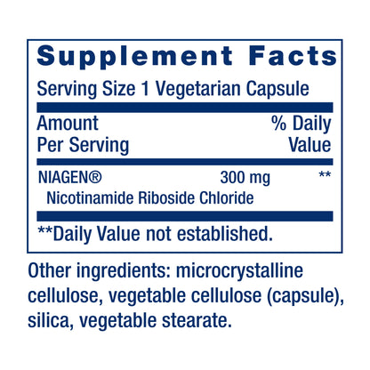 Life Extension NAD+ Cell Regenerator™* Nicotinamide Riboside 300 mg, 30 vegetarian capsules