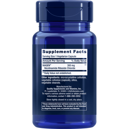 Life Extension NAD+ Cell Regenerator™* Nicotinamide Riboside 300 mg, 30 vegetarian capsules