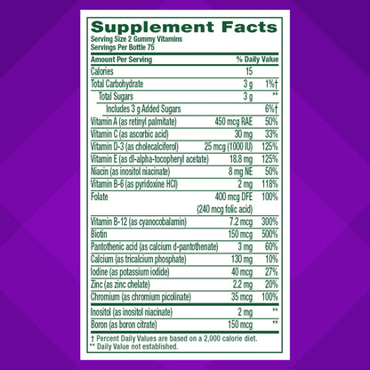 vitafusion Womens Multivitamin Gummies, Daily Vitamins for Women, Berry Flavored, 150 Count