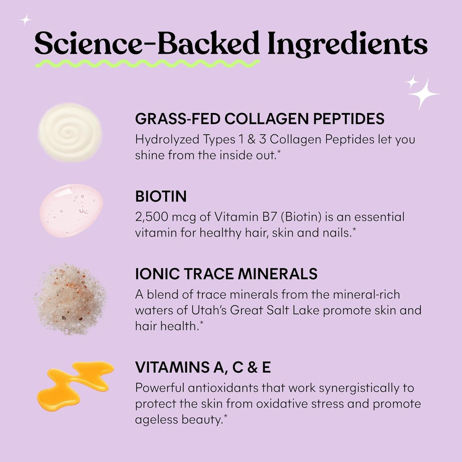 Lemme Glow Collagen Gummies for Thick Hair, Strong Nails & Healthy Skin with Multi-Collagen Peptides, Biotin, Trace Minerals, Zinc, Vitamins A, C & E, Dairy & Gluten Free, Peach Flavor, 60 Count