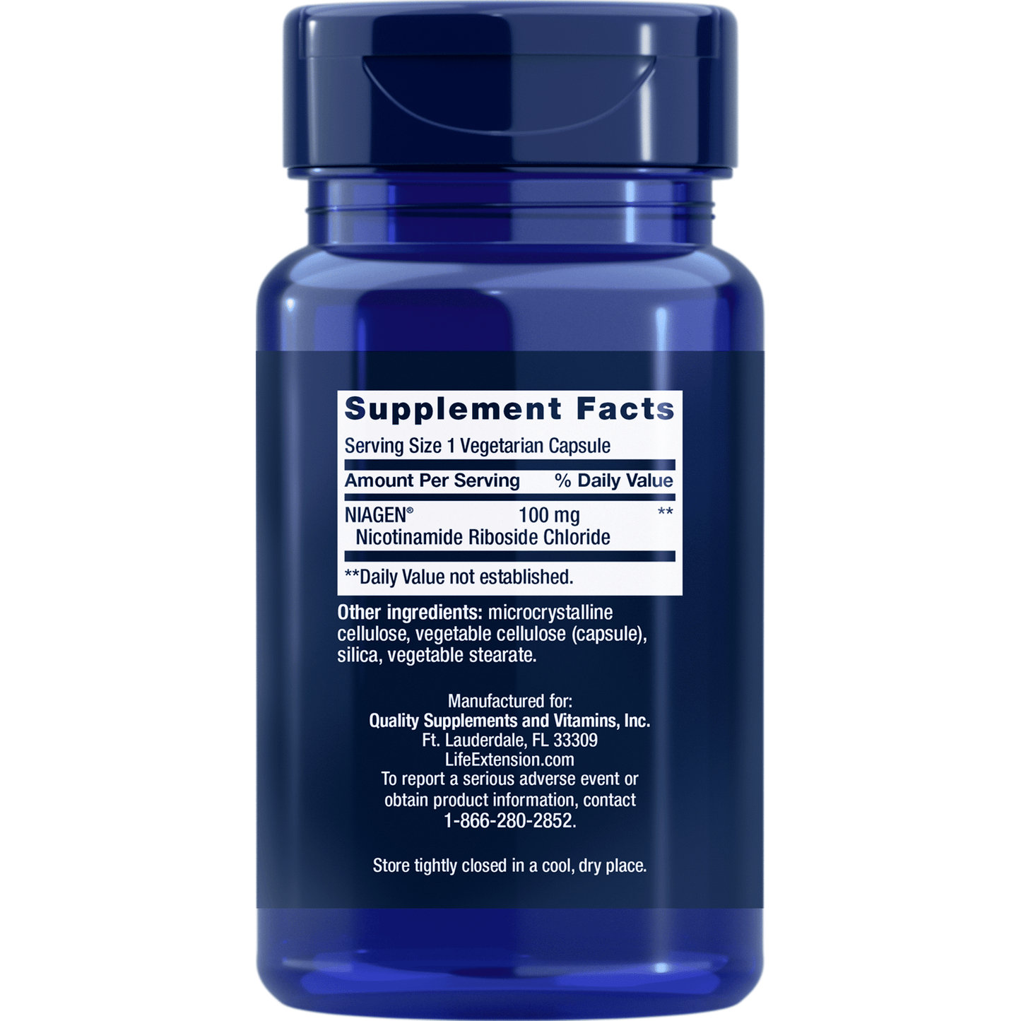 Life Extension NAD+ Cell Regenerator Nicotinamide Riboside, 30 Vegetarian Capsules