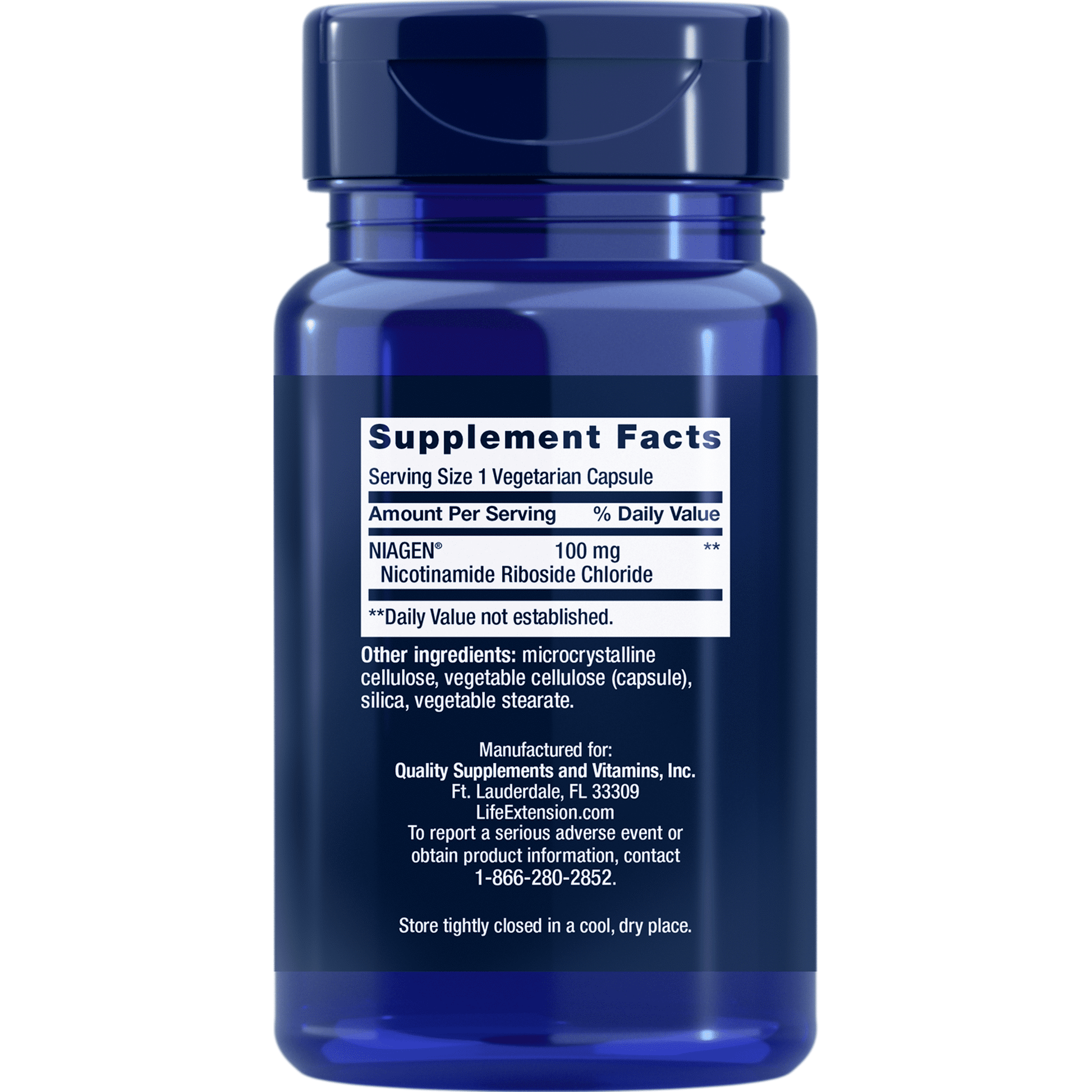 Life Extension NAD+ Cell Regenerator Nicotinamide Riboside, 30 Vegetarian Capsules