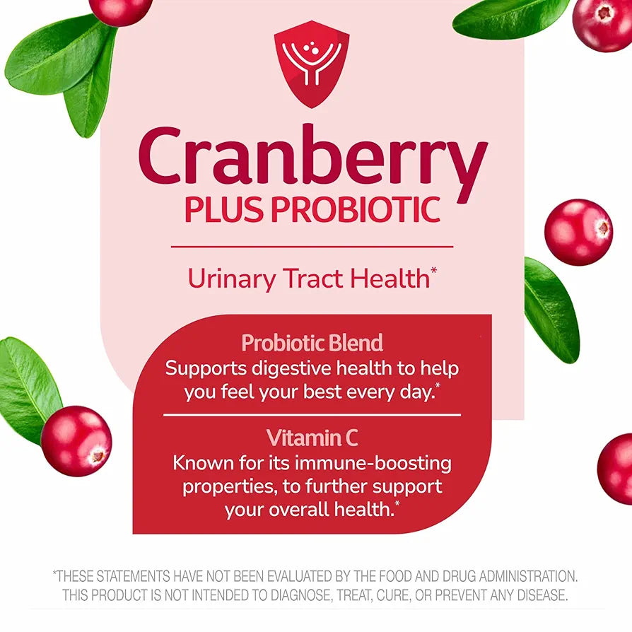 21st Century Cranberry Plus Probiotic 60 Tablets