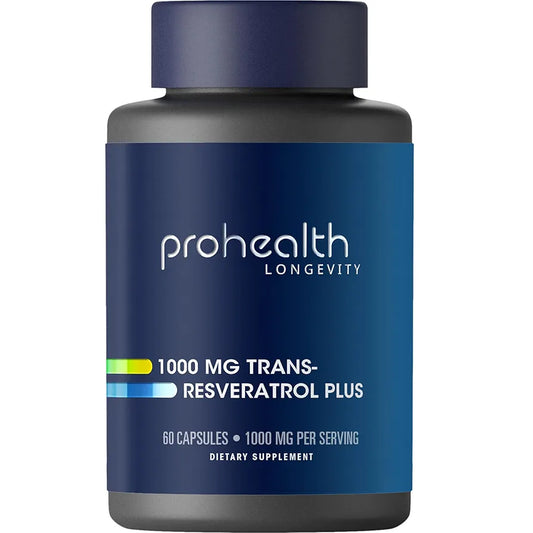 ProHealth Resveratrol 1000mg | Pure Trans-Resveratrol | | 60 Capsules
